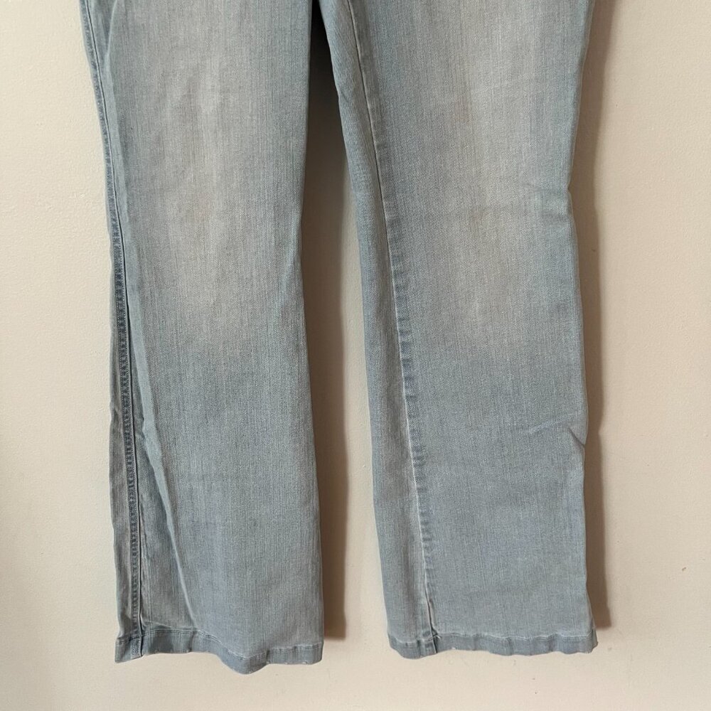 SPANX High Rise Pull-On Flare Jeans Light Wash Women's Size Large - Picture 2 of 9